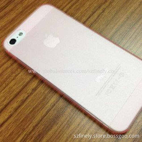 Simple PC Cases for iPhone 5/5S with 0.5mm Thickness, Various Colors Available